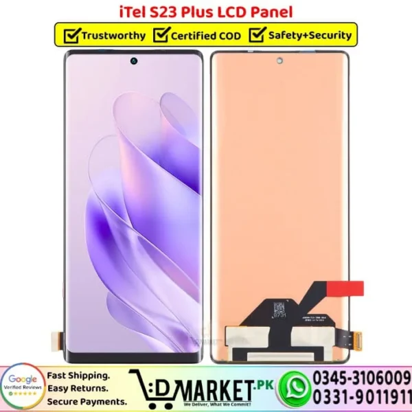 iTel S23 Plus LCD Panel Unit Screen Display Replacement - DMarket.Pk