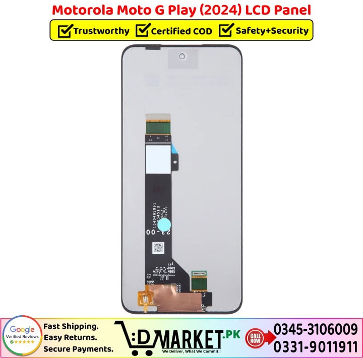 thumbnail image 2 of LCD Display & Touch Screen Digitizer Replacement With Frame For Motorola Moto G Play 2024 (XT2413-1) 2 of 6
