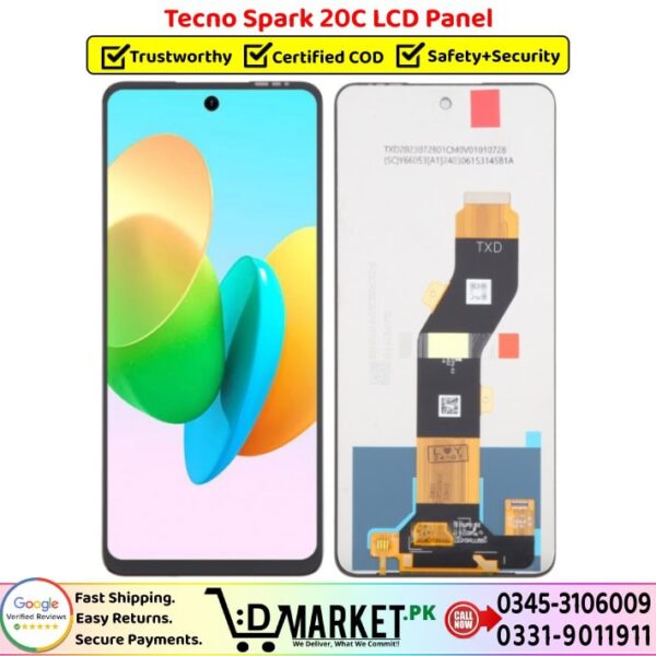 Tecno Spark 20C LCD Panel Price In Pakistan