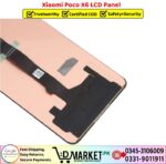 Xiaomi Poco X6 LCD Panel Price In Pakistan