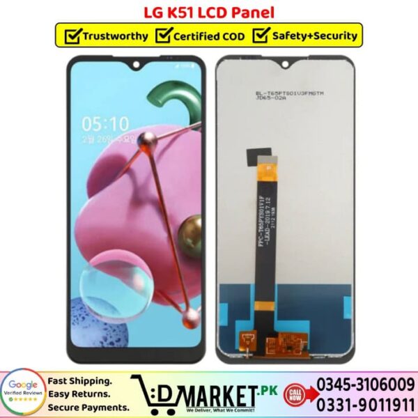 LG K51 LCD Panel Price In Pakistan