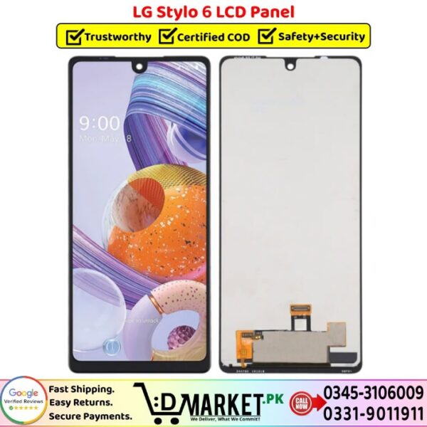 LG Stylo 6 LCD Panel Price In Pakistan