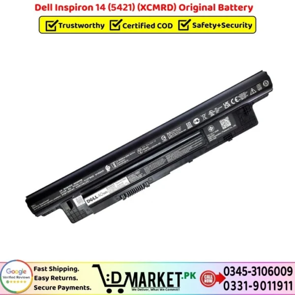 Dell Inspiron 14 5421 XCMRD Original Battery Price In Pakistan