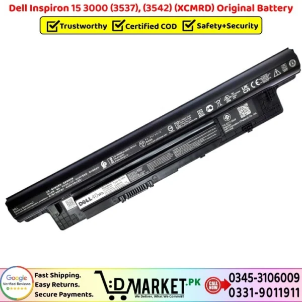 Dell Inspiron 15 3000 3537 3542 XCMRD Battery Price In Pakistan