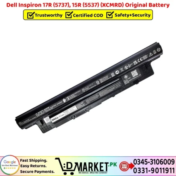 Dell Inspiron 17R 5737 15R 5537 XCMRD Original Battery Price In Pakistan