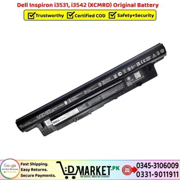 Dell Inspiron i3531 i3542 XCMRD Original Battery Price In Pakistan