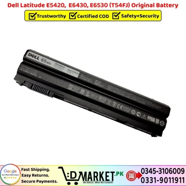 Dell Latitude E5420 E6430 E6530 T54FJ Original Battery Price In Pakistan