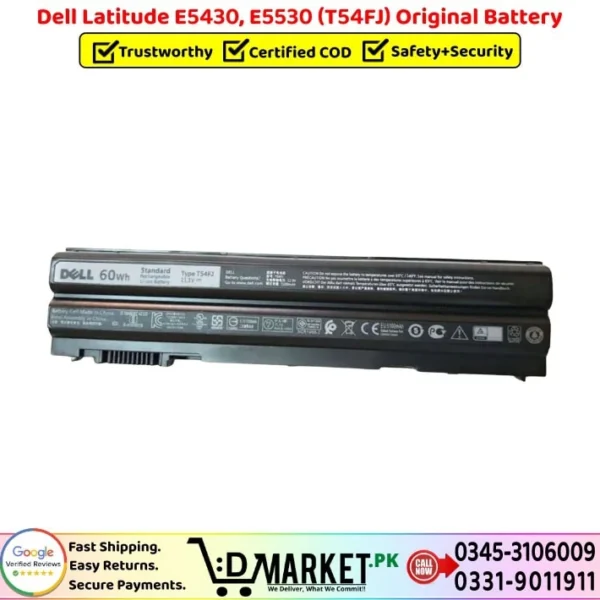Dell Latitude E5430 E5530 T54FJ Original Battery Price In Pakistan