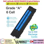 Dell Latitude E6230 9GXD5 Original Battery Price In Pakistan