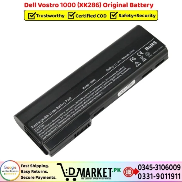 Dell Vostro 1000 XK286 Original Battery Price In Pakistan