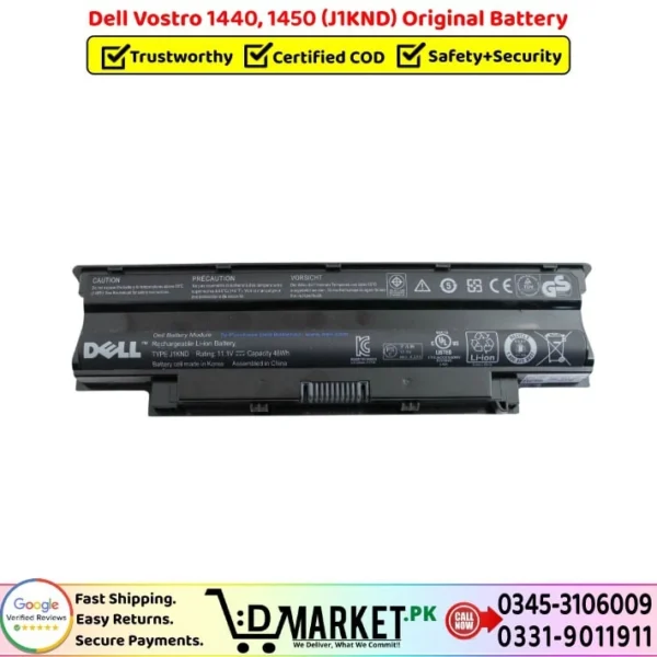 Dell Vostro 1440 1450 J1KND Original Battery Price In Pakistan