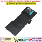 Dell XPS 13 9333 XPS 13 L321X Y9N00 Original Battery Price In Pakistan