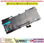 Dell XPS 13 9333 XPS 13 L321X Y9N00 Original Battery Price In Pakistan