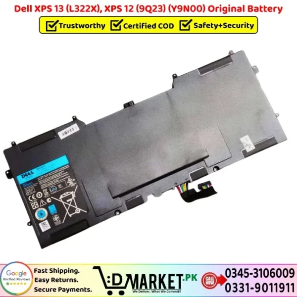 Dell XPS 13 L322X XPS 12 9Q23 Y9N00 Original Battery Price In Pakistan