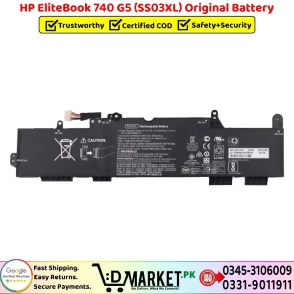 HP EliteBook 740 G5 SS03XL Original Battery Price In Pakistan