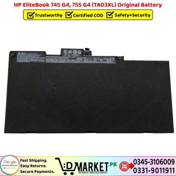 HP EliteBook 745 G4 755 G4 TA03XL Original Battery Price In Pakistan