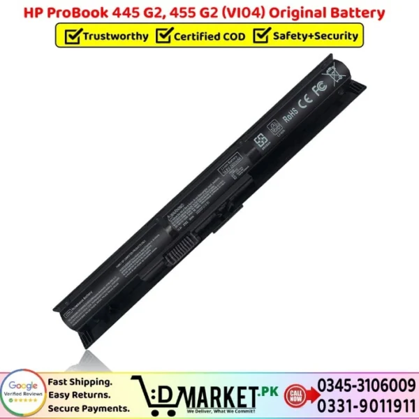 HP ProBook 445 G2 455 G2 VI04 Original Battery Price In Pakistan