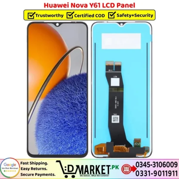 Huawei Nova Y61 LCD Panel Price In Pakistan