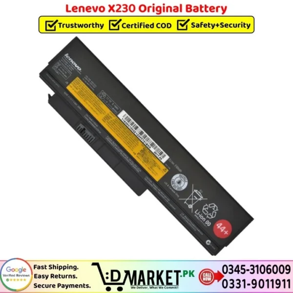 Lenevo X230 Original Battery Price In Pakistan