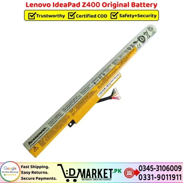 Lenovo IdeaPad Z400 Original Battery Price In Pakistan