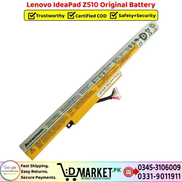 Lenovo IdeaPad Z510 Original Battery Price In Pakistan