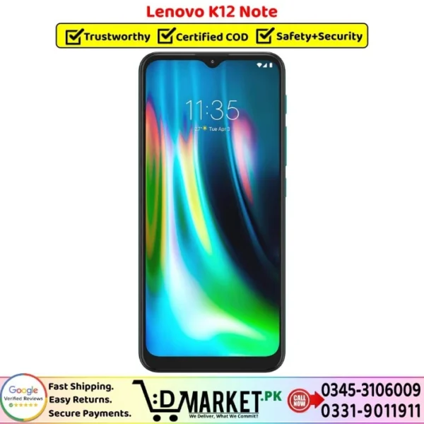 Lenovo K12 Note Price In Pakistan