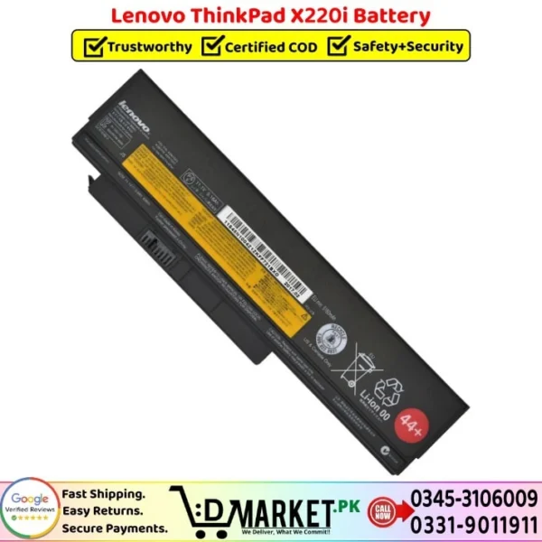Lenovo ThinkPad X220i Battery Price In Pakistan