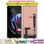 Motorola Edge 20 Pro LCD Panel Unit Price In Pakistan