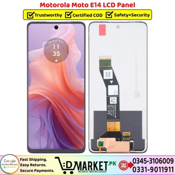 Motorola Moto E14 LCD Panel Price In Pakistan