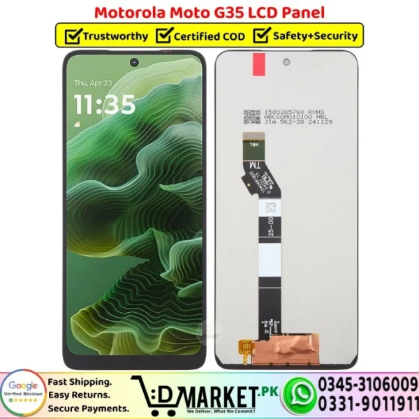 Motorola Moto G35 LCD Panel Unit Screen Replacement - DMarket.Pk