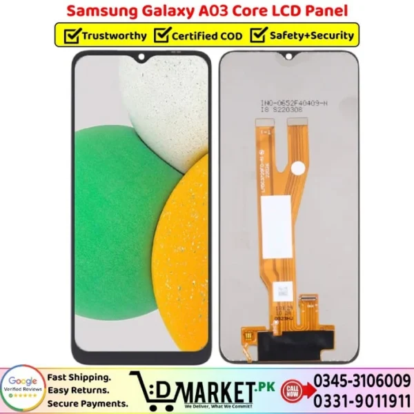 Samsung Galaxy A03 Core LCD Panel Price In Pakistan