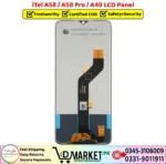 iTel A58 - A58 Pro - A49 LCD Panel Price In Pakistan