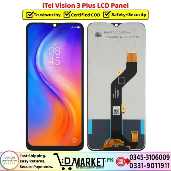iTel Vision 3 Plus LCD Panel Price In Pakistan