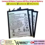 Lenovo K8 Note _ Lenovo K8 Plus Original Battery Price In Pakistan