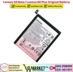Lenovo K8 Note _ Lenovo K8 Plus Original Battery Price In Pakistan