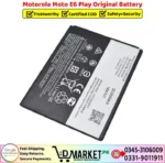 Motorola Moto E6 Play Original Battery Price In Pakistan