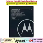 Motorola Moto E6 Play Original Battery Price In Pakistan