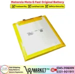 Motorola Moto G Fast Original Battery Price In Pakistan