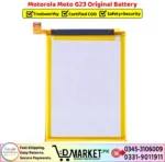 Motorola Moto G23 Original Battery Price In Pakistan