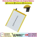 Motorola Moto G8 Power Lite Original Battery Price In Pakistan