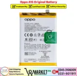 Oppo A16 Original Battery Price In Pakistan