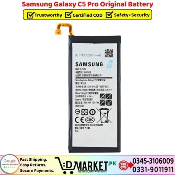 Samsung Galaxy C5 Pro Original Battery Main