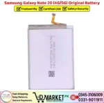 Samsung Galaxy Note 20 Original Battery Price In Pakistan