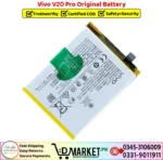 Vivo V20 Pro Original Battery Price In Pakistan
