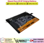 Xiaomi Poco X3 GT Original Battery Price In Pakistan