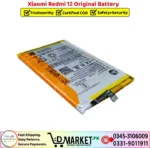 Xiaomi Redmi 12 Original Battery Price In Pakistan