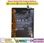 Xiaomi Redmi K40 Original Battery Price In Pakistan