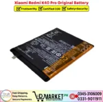 Xiaomi Redmi K40 Pro Original Battery Price In Pakistan