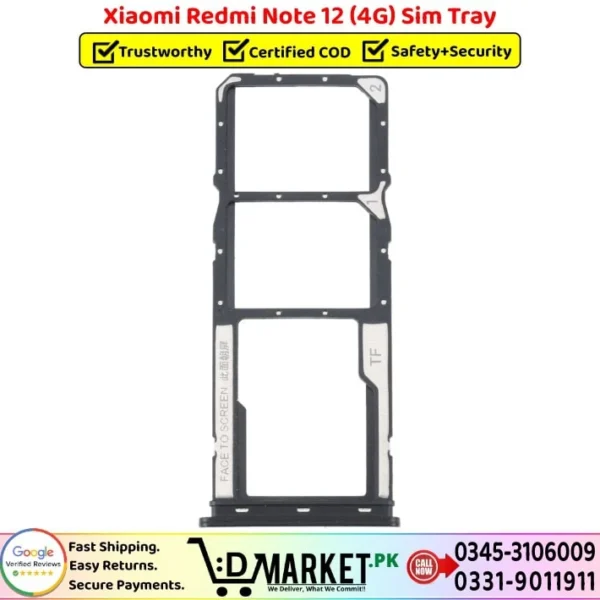 Xiaomi Redmi Note 12 4G Sim Tray Price In Pakistan