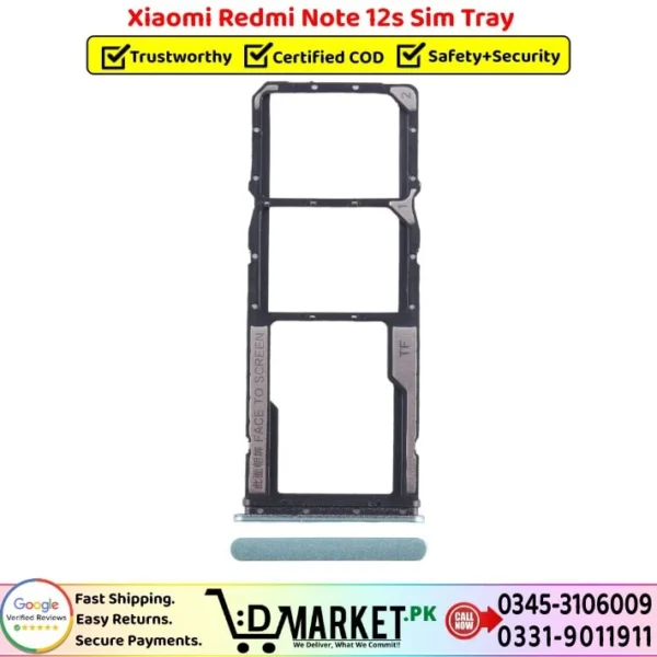 Xiaomi Redmi Note 12s Sim Tray Price In Pakistan